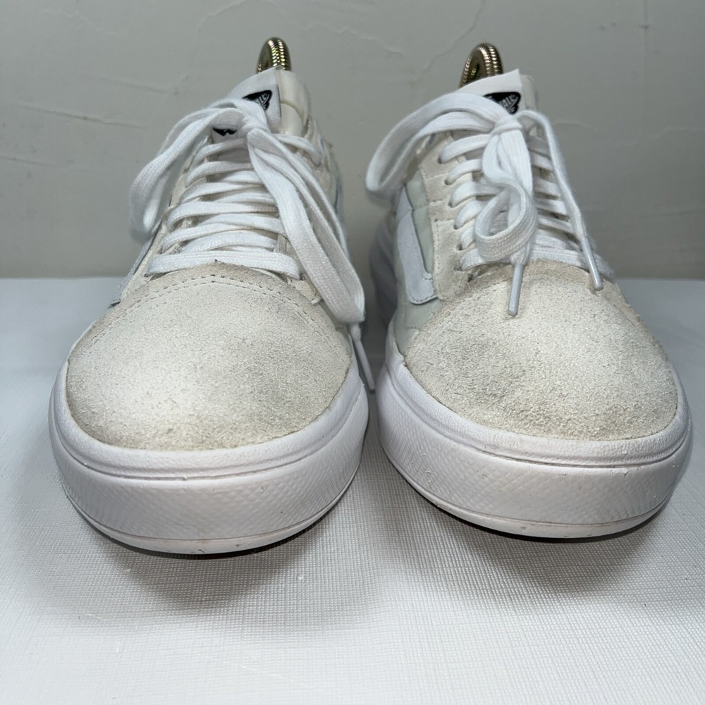 VANS Old Skool Overt CC Shoes M 7.5 W 9 Platform Suede Check Canvas Chunky Comfy - Picture 2 of 15